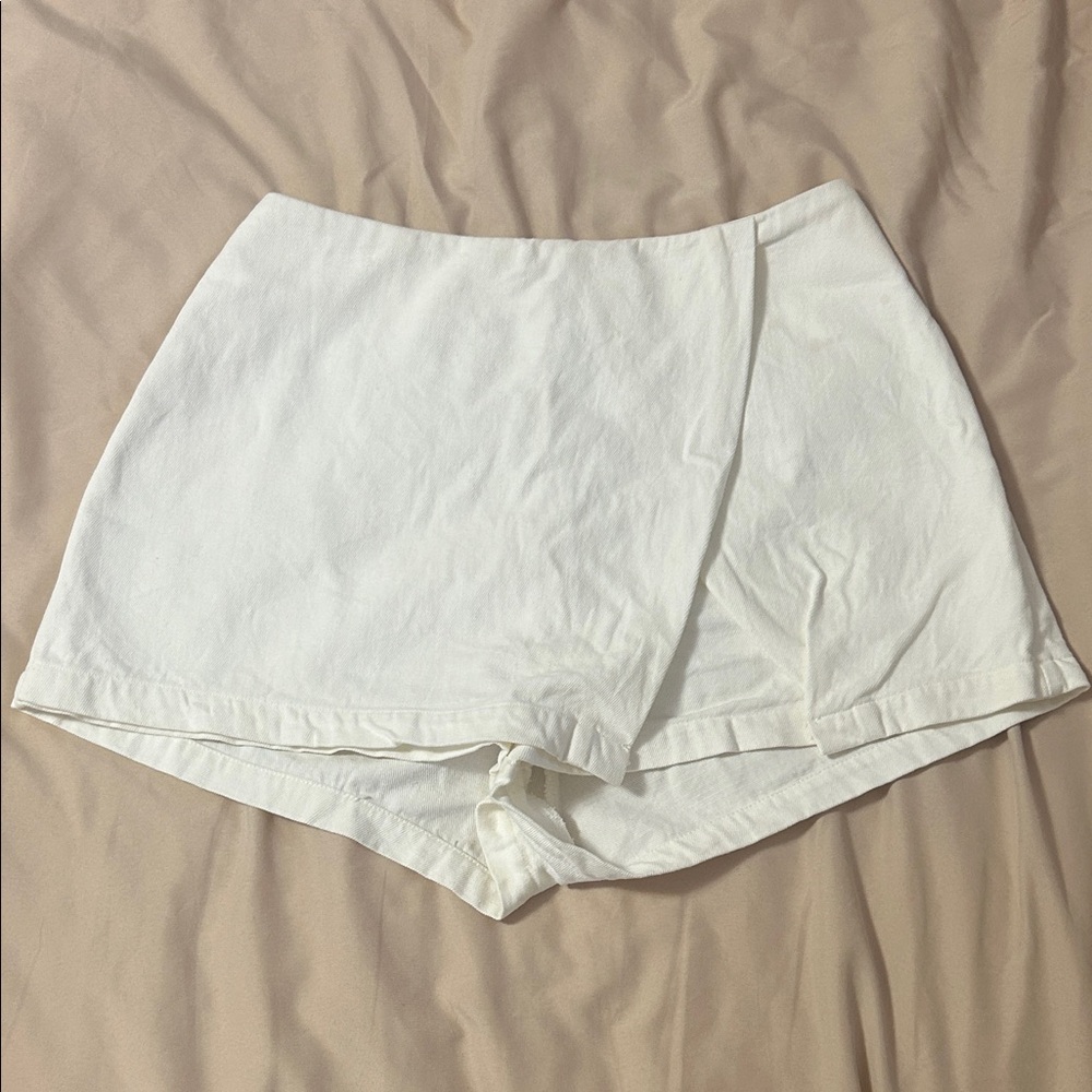 White Skort
